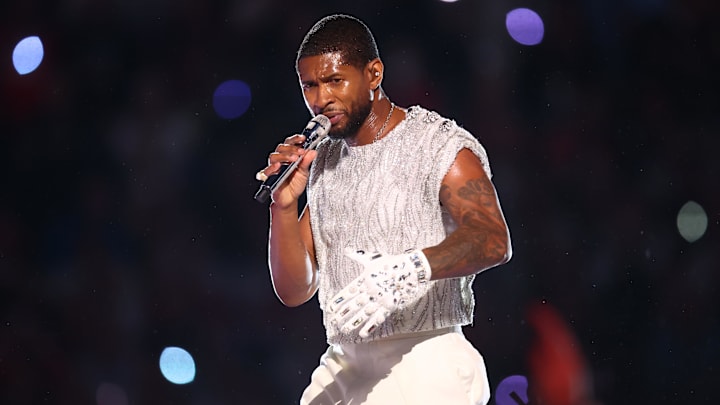 Usher headlined the Super Bowl LVIII halftime show.