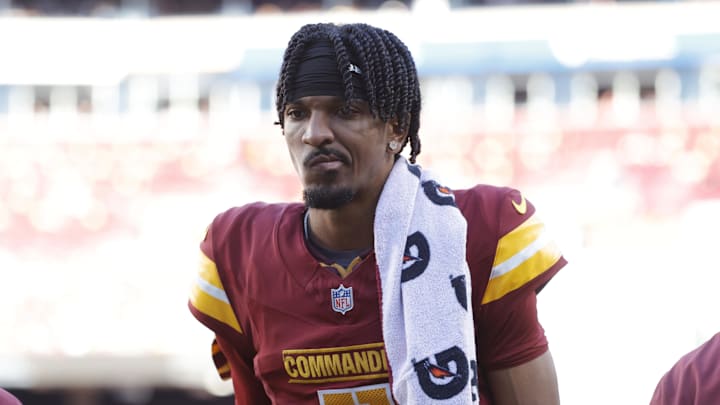 Washington Commanders quarterback Jayden Daniels.