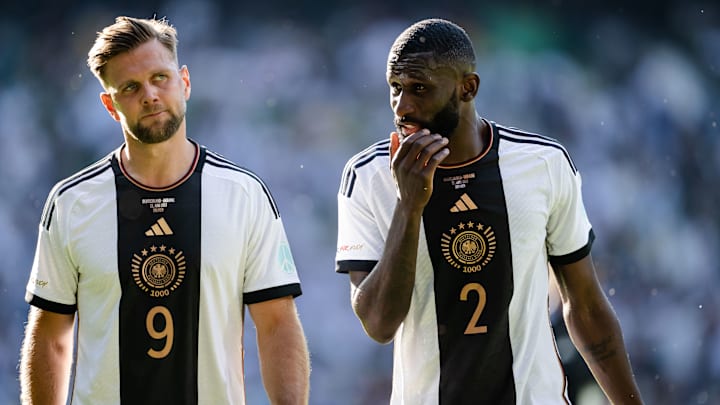 Niclas Füllkrug und Antonio Rüdiger im vergangenen Jahr beim DFB-Team