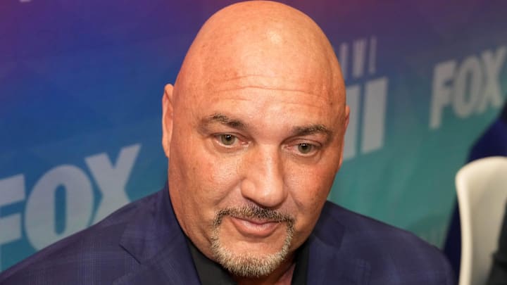 Feb 7, 2023; Phoenix, AZ, USA; Jay Glazer at Fox Sports media day at the Phoenix Convention Center. Mandatory Credit: Kirby Lee-Imagn Images Feb 7, 2023; Phoenix, AZ, USA; Jay Glazer at Fox Sports media day at the Phoenix Convention Center. Mandatory Credit: Kirby Lee-Imagn Images