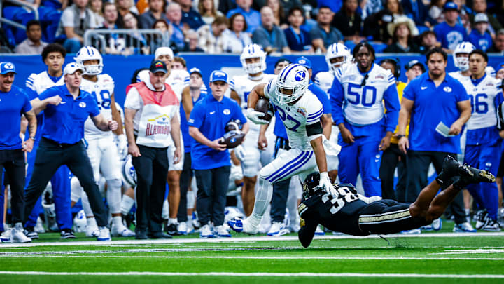BYU running back LJ Martin against Colorado in the Alamo Bowl