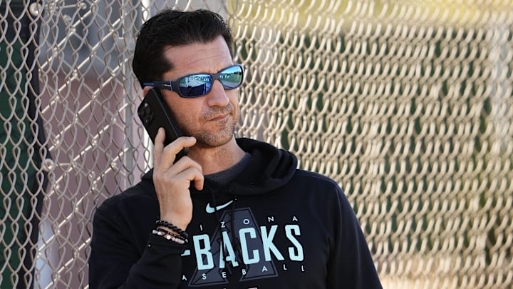 Arizona Diamondbacks general manager Mike Hazen during spring training workouts at Salt River Fields at Talking Stick near Scottsdale on Feb. 20, 2024.