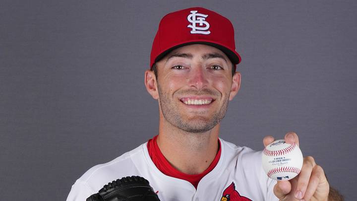 Feb 20, 2025; Jupiter, FL, USA; St. Louis Cardinals pitcher Cooper Hjerpe (84). Mandatory Credit: Jim Rassol-Imagn Images Feb 20, 2025; Jupiter, FL, USA; St. Louis Cardinals pitcher Cooper Hjerpe (84). Mandatory Credit: Jim Rassol-Imagn Images
