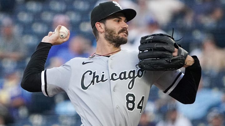 Sep 5, 2023; Kansas City, Missouri, USA; Chicago White Sox starting pitcher Dylan Cease (84)