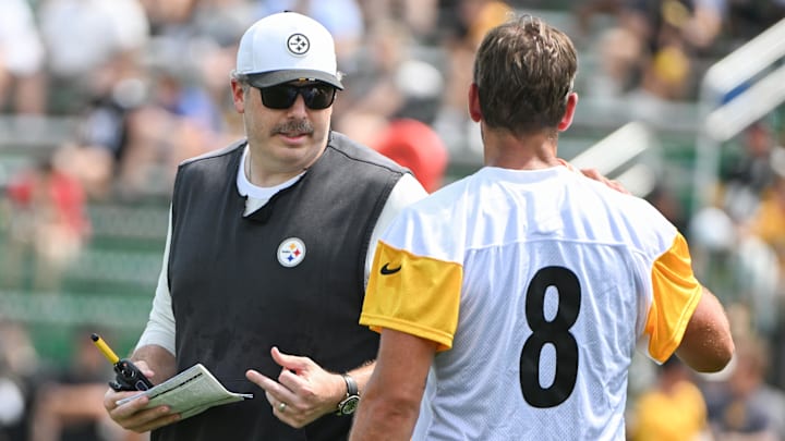 Aaron Rodgers QB Pittsburgh Steelers. Mandatory Credit: Barry Reeger-Imagn Images