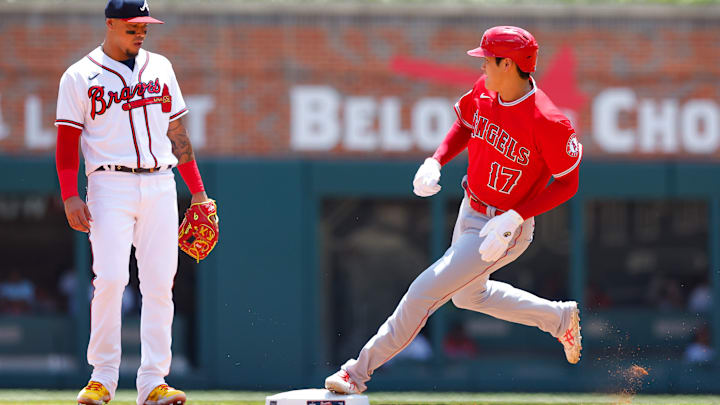 Los Angeles Angels v Atlanta Braves