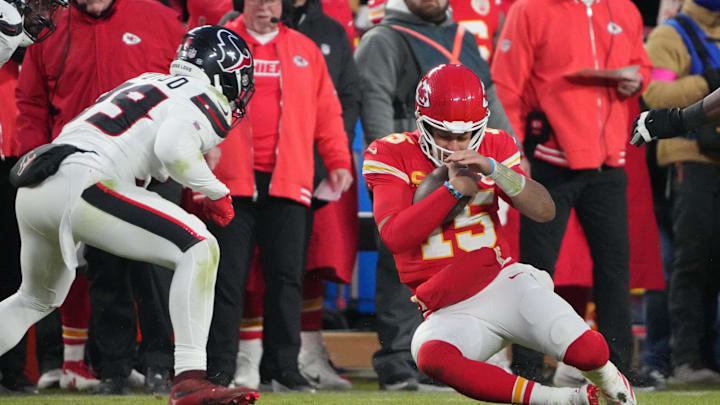 Mahomes has been under scrutiny for trying to slide into penalties. Mahomes has been under scrutiny for trying to slide into penalties.