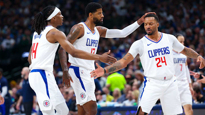 Terance Mann, Paul George, Norman Powell, LA Clippers