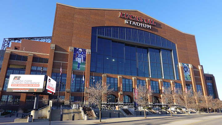 Lucas Oil Stadium, the home of the Indianapolis Colts and site of the 2026 NFL Scouting Combine. Lucas Oil Stadium, the home of the Indianapolis Colts and site of the 2026 NFL Scouting Combine.
