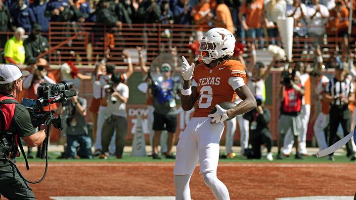 Texas Longhorns wide receiver Cam Coleman. Mandatory Credit: Scott Wachter-Imagn Images Texas Longhorns wide receiver Cam Coleman. Mandatory Credit: Scott Wachter-Imagn Images