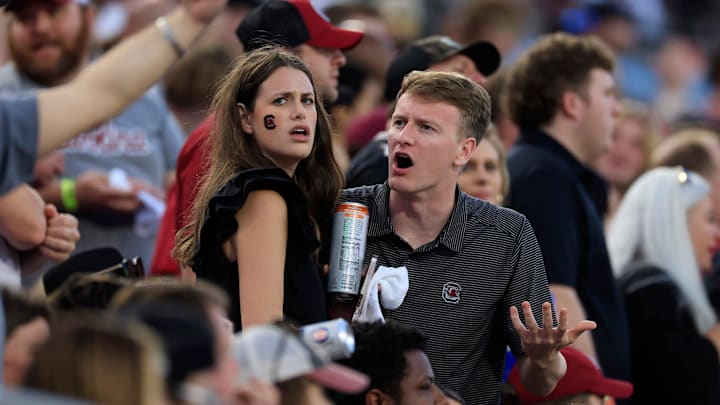 South Carolina football fans at the 2022 Gator Bowl