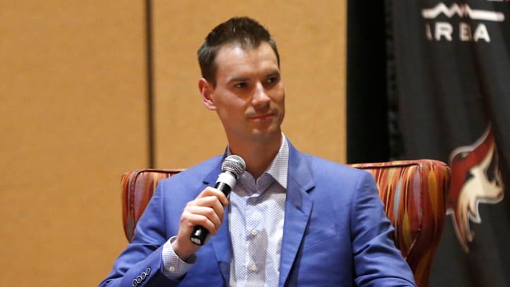 Then-Coyotes GM John Chayka answers questions