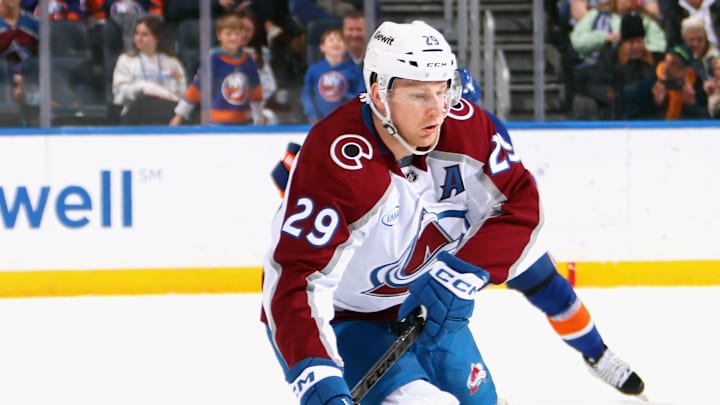 Colorado Avalanche franchise center Nathan MacKinnon's current market value exceeds his cap hit, according to estimates by The Athletic.