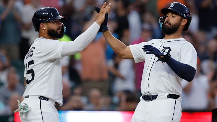 Athletics v Detroit Tigers Athletics v Detroit Tigers