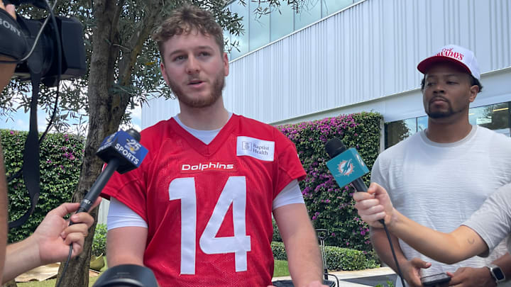 Miami Dolphins Rookie Quinn Ewers Miami Dolphins Rookie Quinn Ewers