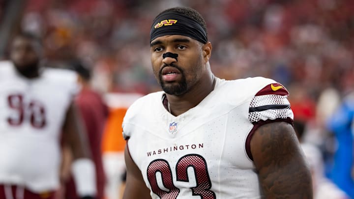 Washington Commanders defensive tackle Jonathan Allen against the Arizona Cardinals.