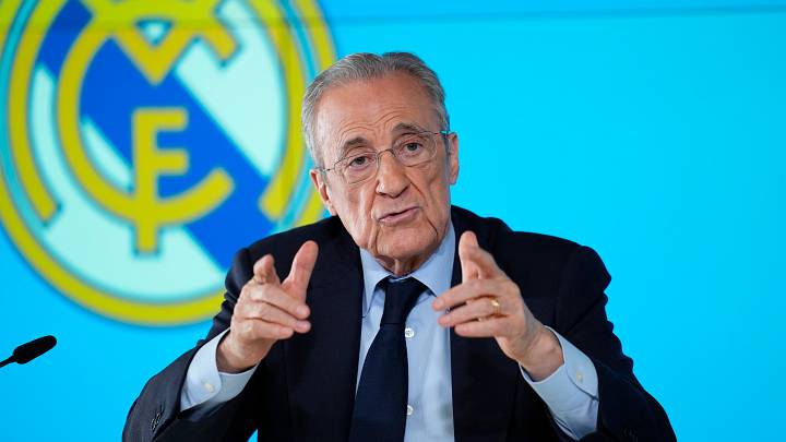 Florentino Perez Of Real Madrid Press Conference