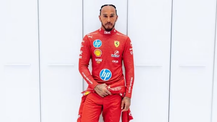 Lewis Hamilton in Ferrari race overall