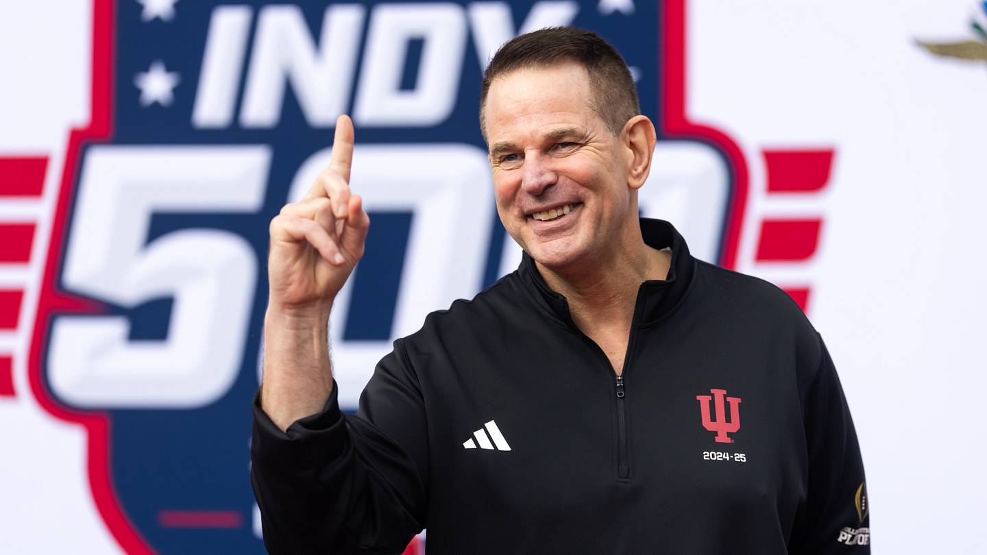 Social Media Reacts to Indiana Coach Curt Cignetti Driving Indy 500 Pace Car