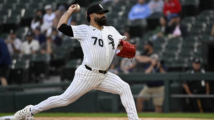 Aug 24, 2026; Chicago, Illinois, USA;  Chicago White Sox pitcher Jose Urquidy (70) delivers the ball during the first inning against the Texas Rangers at Rate Field.  Mandatory Credit: Matt Marton-Imagn Images