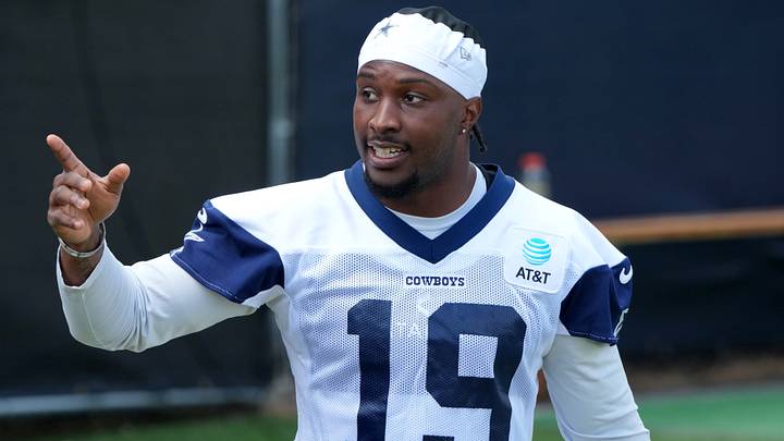 Dallas Cowboys receiver Ryan Flournoy gestures at training camp at River Ridge Playing Fields. Dallas Cowboys receiver Ryan Flournoy gestures at training camp at River Ridge Playing Fields.