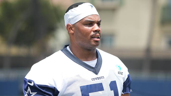 Dallas Cowboys guard Nick Leverett at training camp at River Ridge Playing Fields. 