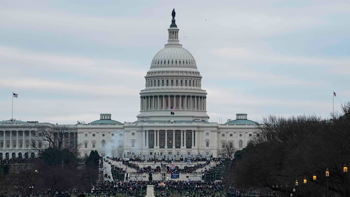 Jan 6, 2021; Washington, DC, USA; Scenes from Capitol Hill, after protesters stormed the U.S.