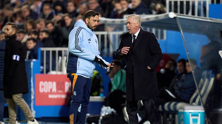 Davide y Carlo Ancelotti, en su etapa con el Real Madrid. Davide y Carlo Ancelotti, en su etapa con el Real Madrid.