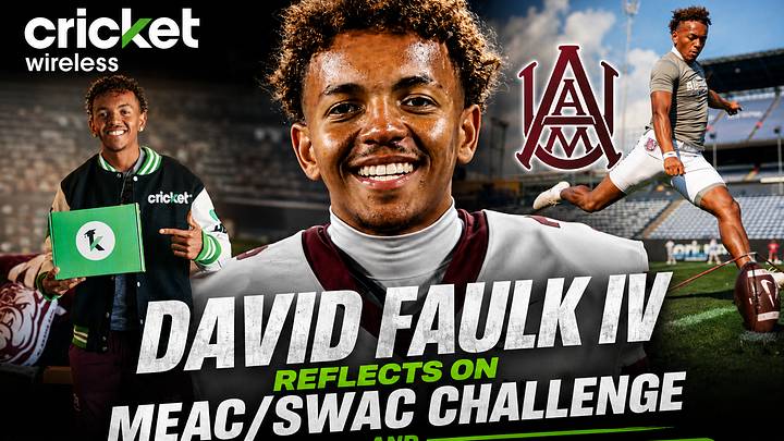 Alabama A&M’s David Faulk IV Reflects on MEAC/SWAC Challenge Experience and Cricket Partnership Alabama A&M’s David Faulk IV Reflects on MEAC/SWAC Challenge Experience and Cricket Partnership