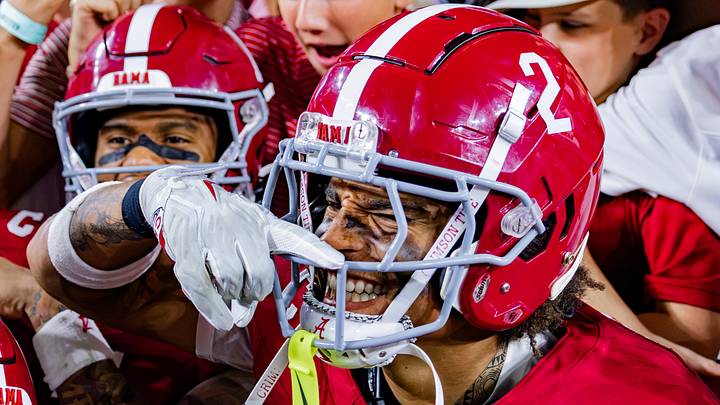 Alabama defensive back Zabien Brown celebrates the win over South Carolina on Sept 26, 2026. Alabama defensive back Zabien Brown celebrates the win over South Carolina on Sept 26, 2026.