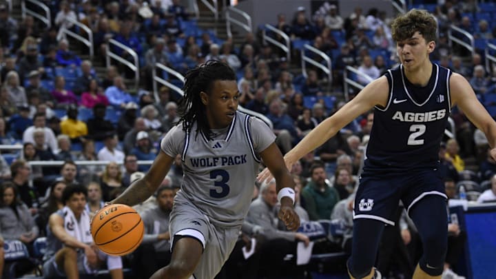 Nevada takes on Utah State at Lawlor Events Center in Reno on Dec. 31, 2024.