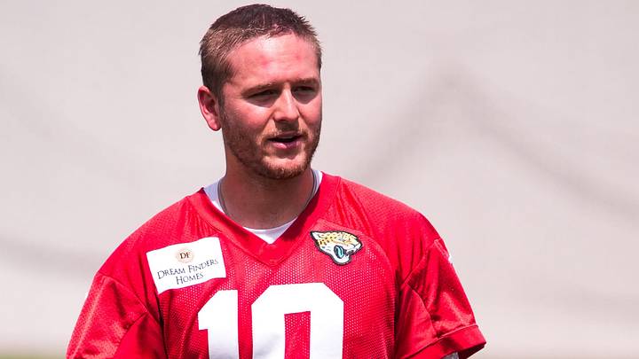 Jacksonville Jaguars quarterback Quinn Ewers (10) walks off the field after an NFL Jaguars practice at the Miller Electric Center, Tuesday September 2, 2026 in Jacksonville, Fla.  [Doug Engle/Florida Times-Union]