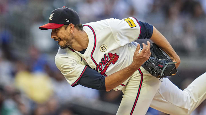 Former Atlanta Braves starting pitcher Charlie Morton Former Atlanta Braves starting pitcher Charlie Morton