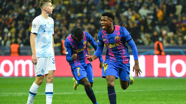 Gol de Ansu al Dinamo Kiev