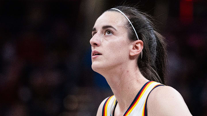 May 24, 2025; Indianapolis, Indiana, USA; Indiana Fever guard Caitlin Clark (22) in the first half against the New York Liberty at Gainbridge Fieldhouse. Mandatory Credit: Trevor Ruszkowski-Imagn Images May 24, 2025; Indianapolis, Indiana, USA; Indiana Fever guard Caitlin Clark (22) in the first half against the New York Liberty at Gainbridge Fieldhouse. Mandatory Credit: Trevor Ruszkowski-Imagn Images