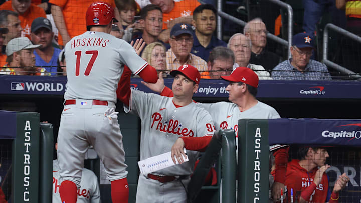 Philadelphia Phillies first baseman Rhys Hoskins (17)
