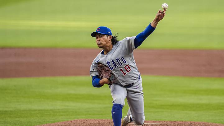 May 13, 2026; Cumberland, Georgia, USA; Chicago Cubs pitcher Shota Imanaga (18) pitches against the Atlanta Braves during the first inning at Truist Park. Mandatory Credit: Dale Zanine-Imagn Images May 13, 2026; Cumberland, Georgia, USA; Chicago Cubs pitcher Shota Imanaga (18) pitches against the Atlanta Braves during the first inning at Truist Park. Mandatory Credit: Dale Zanine-Imagn Images