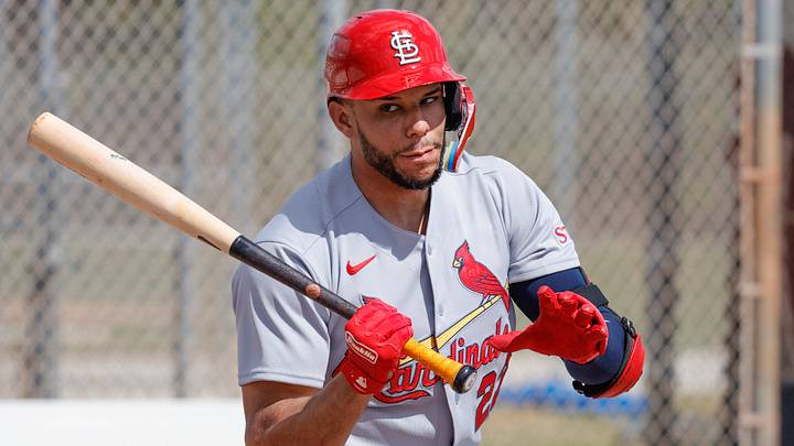 Feb 16, 2026; Jupiter, FL, USA; St. Louis Cardinals outfielder Joshua Baez (22) takes batting practice during spring training workouts at Roger Dean Stadium. Mandatory Credit: Reinhold Matay-Imagn Images Feb 16, 2026; Jupiter, FL, USA; St. Louis Cardinals outfielder Joshua Baez (22) takes batting practice during spring training workouts at Roger Dean Stadium. Mandatory Credit: Reinhold Matay-Imagn Images