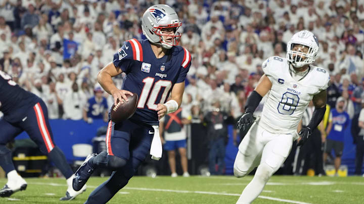 Drake Maye & Co. will look to clinch a postseason berth with a win over the Bills.