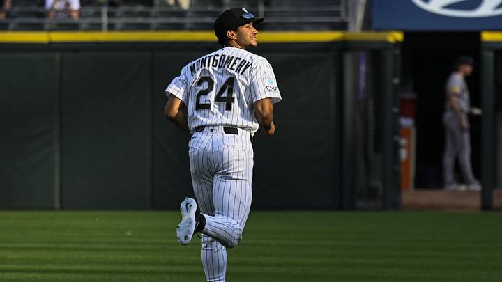 Jun 9, 2026; Chicago, Illinois, USA; Chicago White Sox right fielder Braden Montgomery (24) takes the field during the first inning against the Atlanta Braves at Rate Field. Mandatory Credit: Matt Marton-Imagn Images Jun 9, 2026; Chicago, Illinois, USA; Chicago White Sox right fielder Braden Montgomery (24) takes the field during the first inning against the Atlanta Braves at Rate Field. Mandatory Credit: Matt Marton-Imagn Images