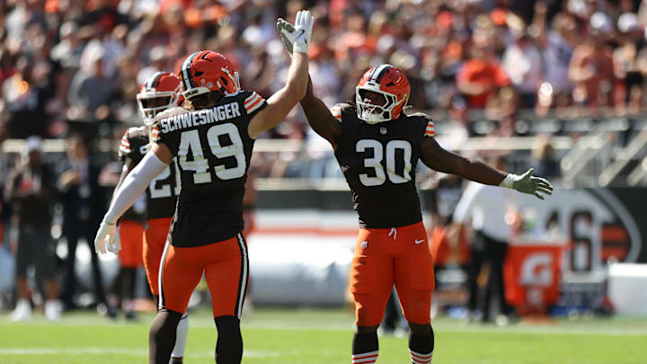 Carson Schwesinger and Devin Bush, at linebacker, can make running on the Browns almost as tough as passing on them.