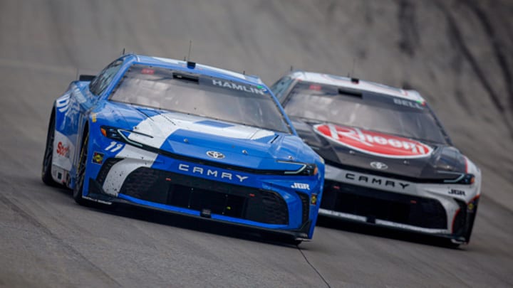 Denny Hamlin, Christopher Bell, Joe Gibbs Racing, Dover Motor Speedway, NASCAR