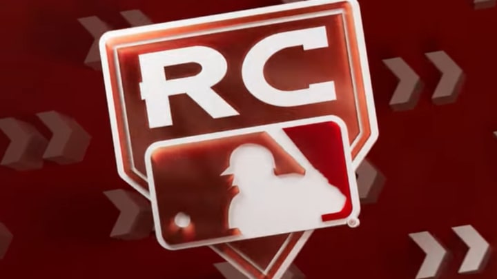 Bowman's Red Rookie Redemption program's red rookie logo, found on select rookie cards in Topps' Bowman products.