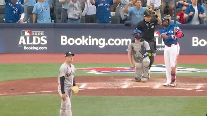 Vladimir Guerrero Jr. hit a grand slam in the fourth inning against the Yankees, setting the fans in Toronto abuzz.