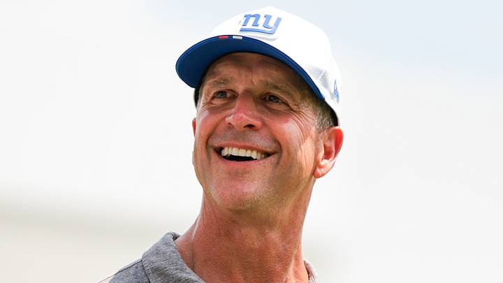 New York Giants - head coach John Harbaugh