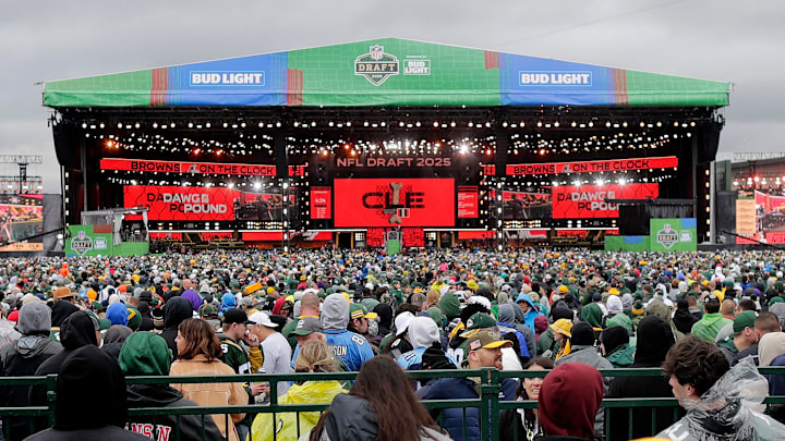 The second day of the NFL Draft presented by Bud Light at the Draft Theater Friday, April 25, 2025, outside of Lambeau Field in Green Bay, Wisconsin.
Wm. Glasheen USA TODAY NETWORK-Wisconsin