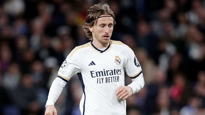 Luka Modric, entrée en jeu face au RB Leipzig. 
