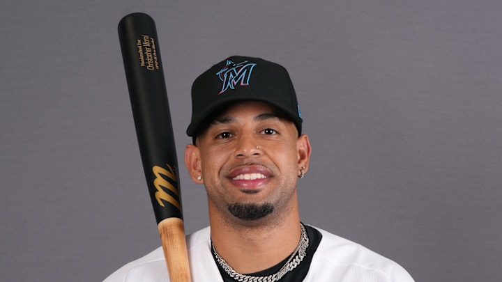 Miami Marlins left fielder Christopher Morel Miami Marlins left fielder Christopher Morel