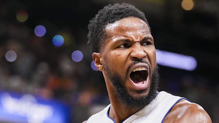 Nov 29, 2024; Indianapolis, IN, USA; Detroit Pistons guard Malik Beasley (5) celebrates Friday, Nov. 29, 2024, during a game between the Indiana Pacers and the Detroit Pistons at Gainbridge Fieldhouse in Indianapolis. The Pistons defeated the Pacers, 130-106. Mandatory Credit: Grace Smith/USA TODAY Network via Imagn Images 