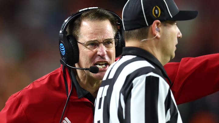 Indiana Hoosiers head coach Curt Cignetti led his Hoosiers to a national championship, capping off a 16-0 season.